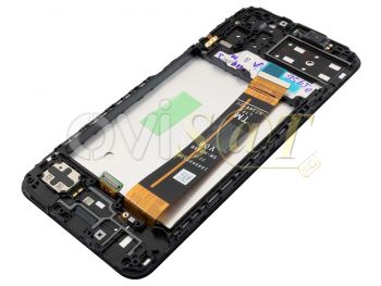 Pantalla Service Pack completa PLS negra con marco para Samsung Galaxy A13, SM-A135